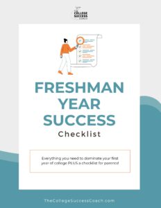 Freshman Year Success Checklist